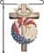 colorlife Patriotic Eagle Wreath Garden Flag 12x18, Double‑Sided Stars and Stripes Outdoor Flag for 4th of July, Memorial Day & Yard Decorations